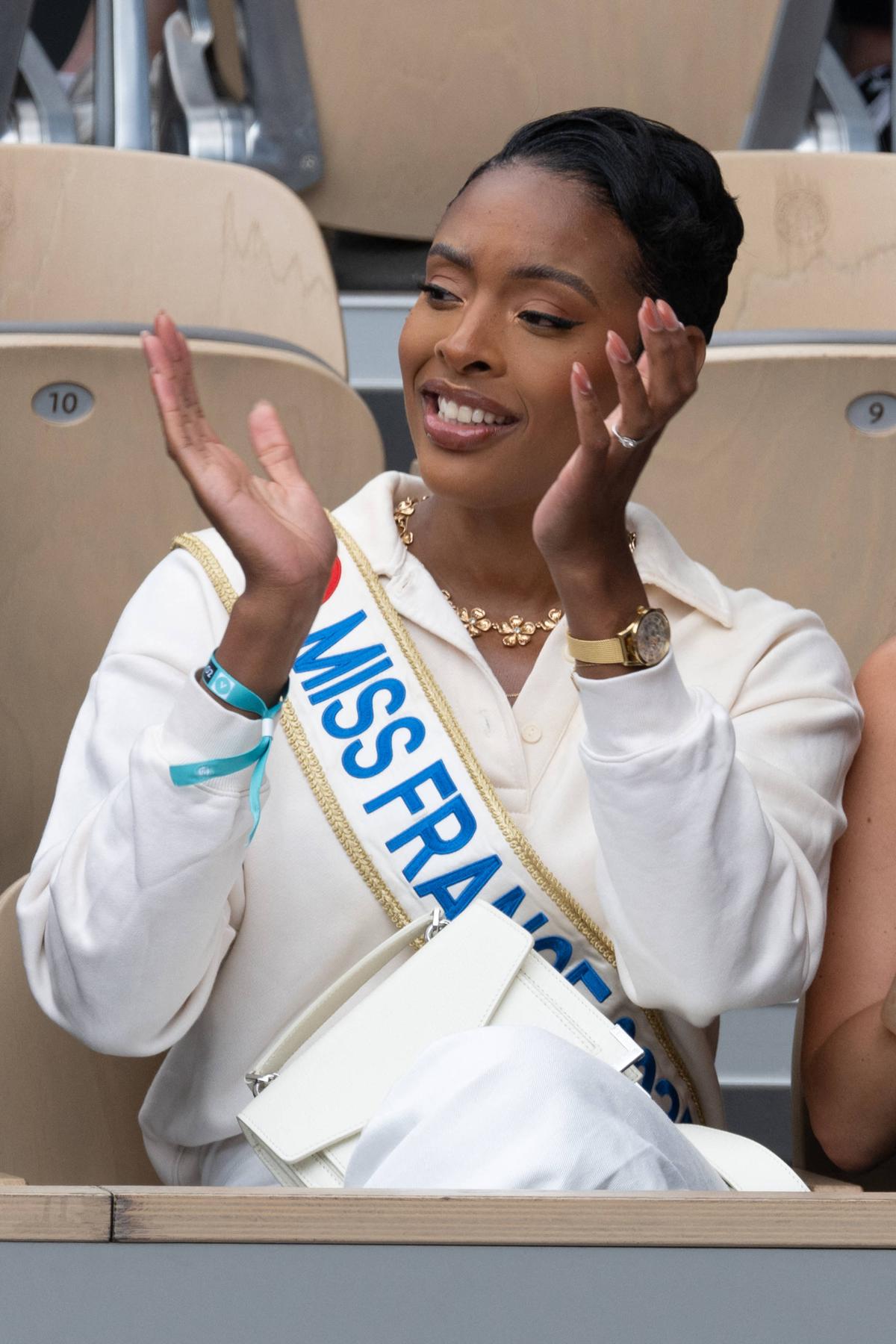Miss Franța, în tribune la Roland Garros » Și Ion Țiriac a fost prezent! Au aplaudat în picioare surpriza lui Ousmane Dembele