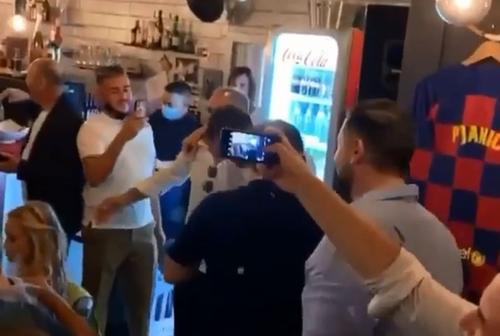 Miralem Pjanic a fost îmbrățișat de tatăl său // foto: captură @ Instagram