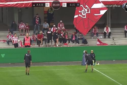 Aalborg a pierdut în finala Cupei Danemarcei în fața lui Sonderjyske, scor 0-2 // foto: captură YouTube