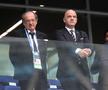 Noel Le Graet, în stânga imaginii, alături de Gianni Infantino (centru)