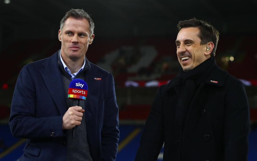 Jamie Carragher și Gary Neville/ foto Imago Images Contre între legendele lui Liverpool și Manchester United, după anunțul că Ronaldo vrea să plece: „A făcut echipa să joace mai prost” vs. „Ești plin de tine””
