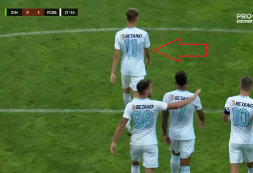 Octavian Popescu (19 ani) are un nou post și un nou număr pe tricou la FCSB. Folosit inter în amicalul cu Zimbru, Popescu a purtat #11 pe tricou.