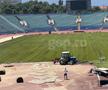 La arena „Vasil Levski” se schimbă gazonul