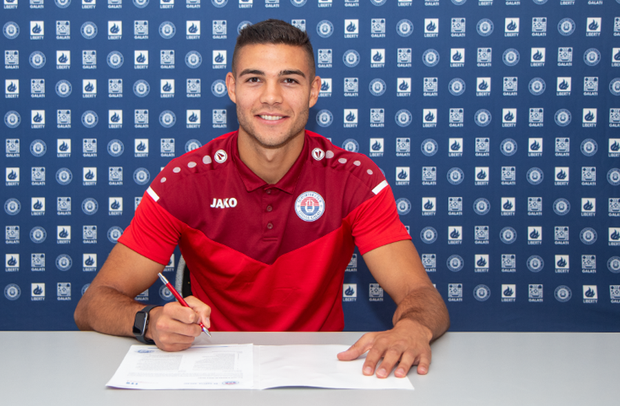 Samuel Teles a semnat cu Oțelul Galați. Foto: ascotelul.ro Oțelul Galați a anunțat transferurile a doi fotbaliști portughezi