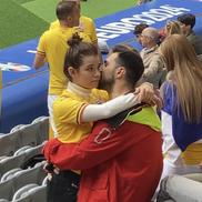 Kira Hagi, surprinsă în brațele iubitului ei la România - Olanda, foto: GSP