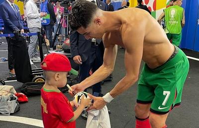 Gest emoționant al lui Ronaldo. Cele mai frumoase clipe din viața unui copil bolnav incurabil