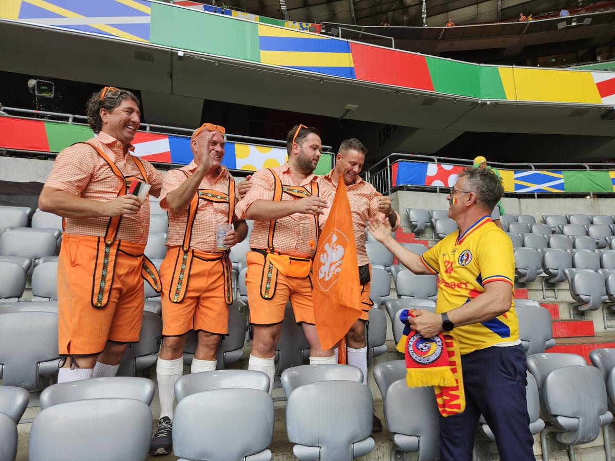 Fanii români fac spectacol la Munchen / România - Olanda, 02.07.2024