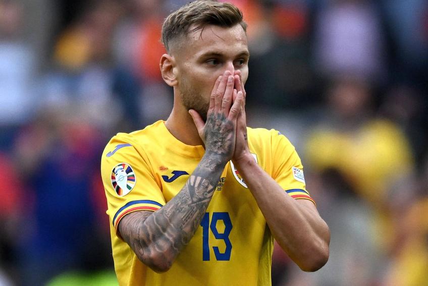 Denis Drăguș, descumpănit în meciul cu Olanda / Sursă foto: Imago Images