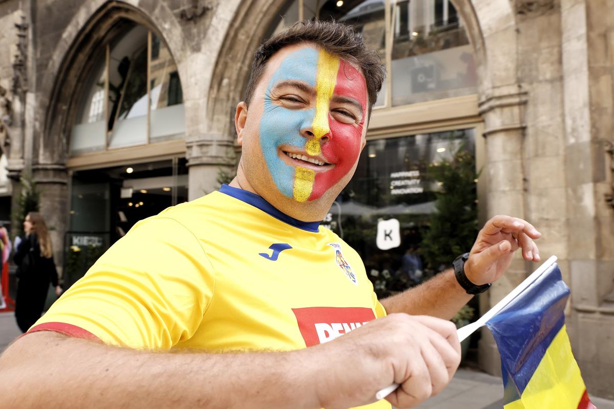 Fanii români fac spectacol la Munchen / România - Olanda, 02.07.2024
