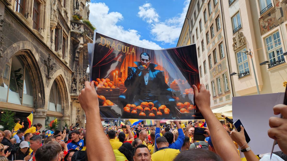 Fanii români fac spectacol la Munchen / România - Olanda, 02.07.2024