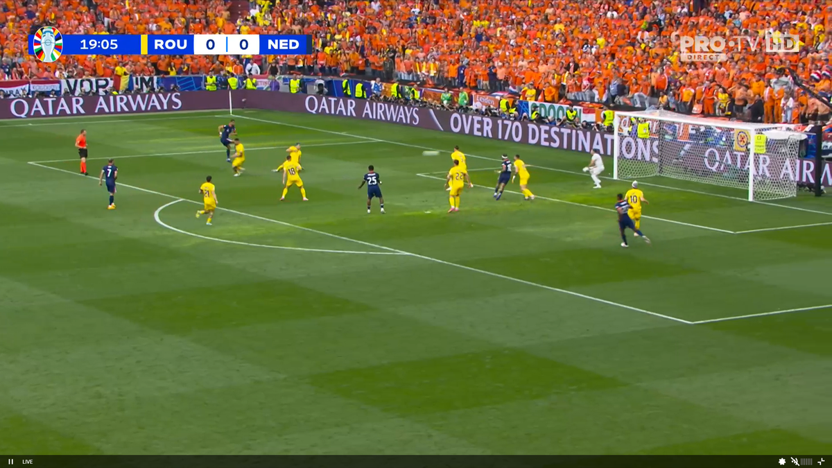 Golul lui Gakpo în România - Olanda, la EURO 2024