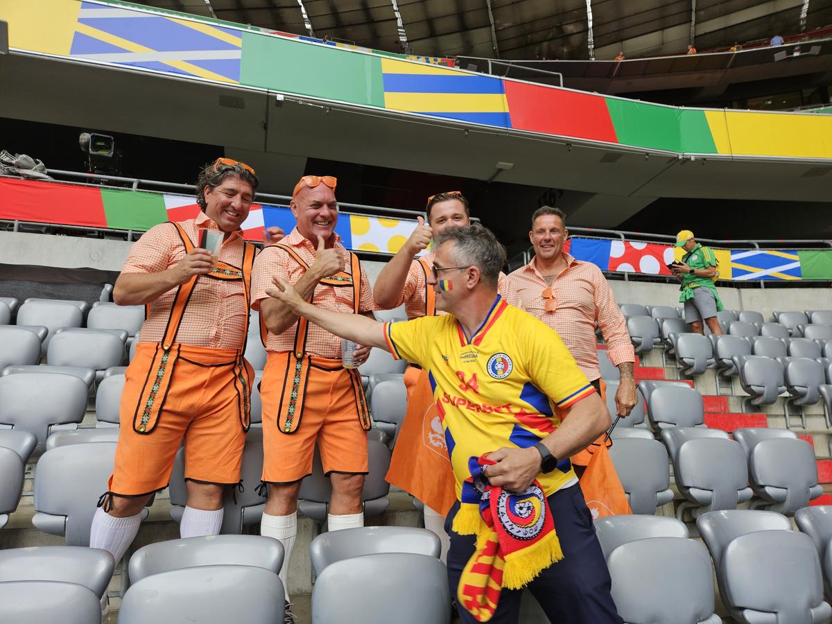 Fanii români fac spectacol la Munchen / România - Olanda, 02.07.2024