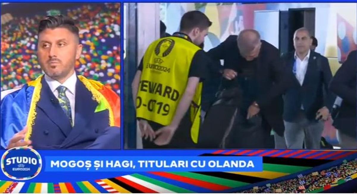 Edi Iordănescu, controlat la coborârea din autocarul României