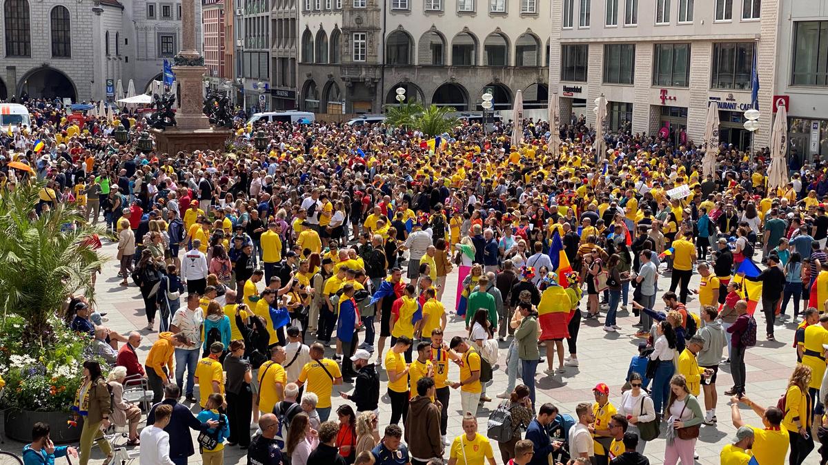Fanii români fac spectacol la Munchen / România - Olanda, 02.07.2024