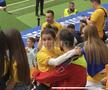 Kira Hagi, surprinsă în brațele iubitului ei la România - Olanda, foto: GSP