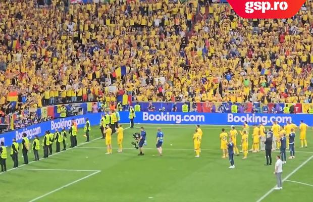 „În minutul 90, în mijlocul întunericului, imensa peluză a început să scandeze «România, România!». O mulțumire” » Scene emoționante la final: 25.000 de inimi, o singură națională