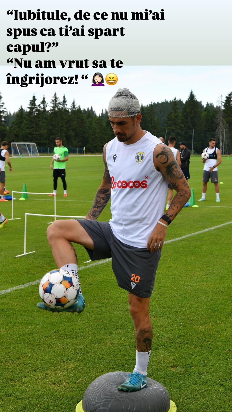 Soția fotbalistului din Superliga, postare curioasă după întâmplarea din cantonament: „Acel moment când afli din presă că soțul tău...”
