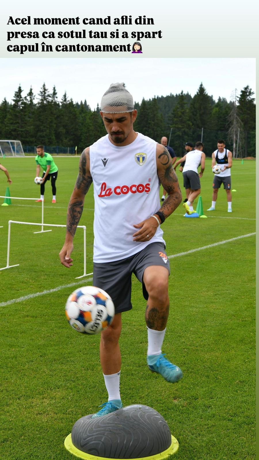 Soția fotbalistului din Superliga, postare curioasă după întâmplarea din cantonament: „Acel moment când afli din presă că soțul tău...”