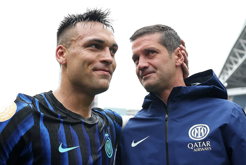 Lautaro Martinez și Cristi Chivu/ Foto: Instagram