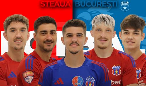 Steaua București a oficializat astăzi 5 transferuri: trei români și doi spanioli. Foto: Steaua București Facebook