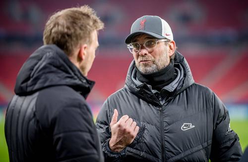 Jurgen Klopp, surprins într-o discuție cu Julian Nagelsmann în primăvară / Foto: Imago