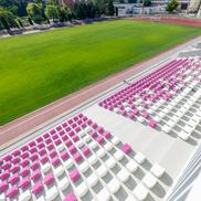 Scaune noi pe Stadionul „Știința” din Timișoara // foto: Facebook @Politehnica Timișoara