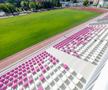 Scaune noi pe Stadionul „Știința” din Timișoara // foto: Facebook @Politehnica Timișoara