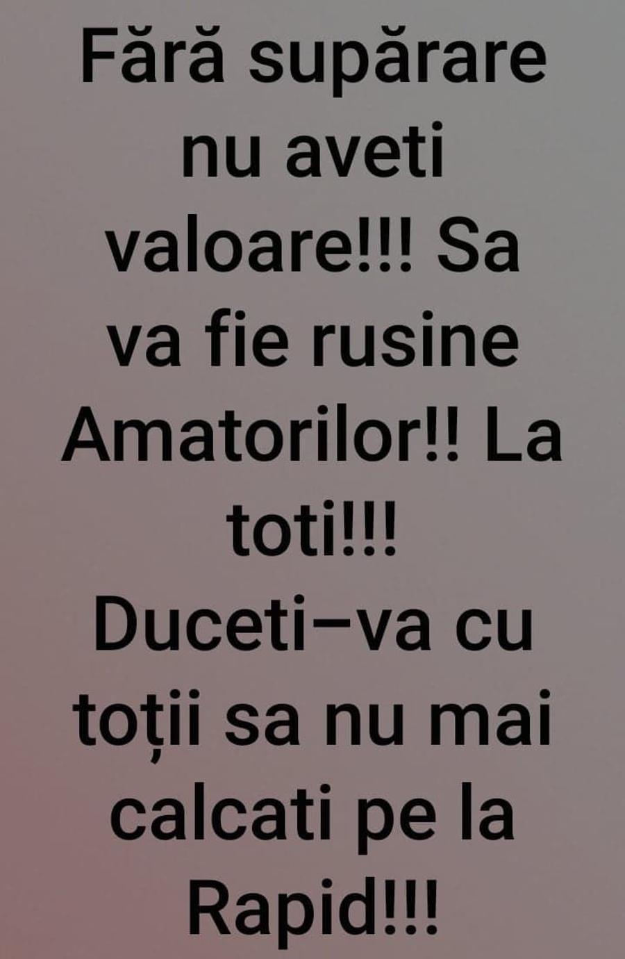 Încep problemele pentru Rapid! Șeful galeriei a răbufnit: „Să nu mai călcați pe-aici!”
