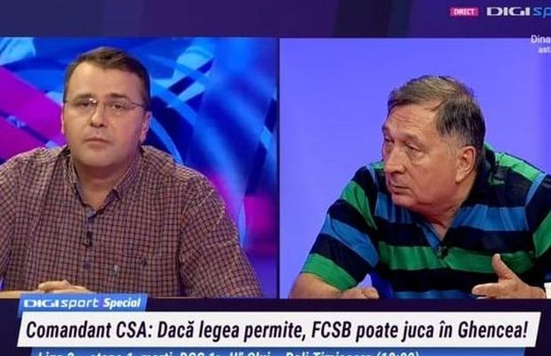 Vali Moraru, dialog încins în direct cu Ion Crăciunescu, din cauza Stelei: „Dacă a fost o anomalie în trecut, să continuăm cu ea? Hai să facem campionat de ministere!”