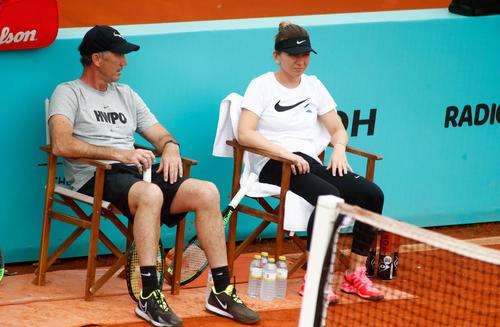 Simona Halep și Darren Cahill // FOTO: Imago