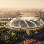 Cele 15 stadioane din 5 orașe ce vor găzdui meciurile de la CM 2034 din Arabia Saudită / Foto: dezeen.com