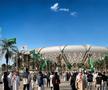 Cele 15 stadioane din 5 orașe ce vor găzdui meciurile de la CM 2034 din Arabia Saudită / Foto: dezeen.com
