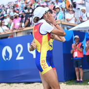 Ionela Cozmiuc și Gianina van Groningen, medaliate cu argint olimpic la Paris Foto: Raed Krishan (Vaires-sur-Marne)