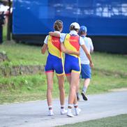 Ionela Cozmiuc și Gianina van Groningen, medaliate cu argint olimpic la Paris Foto: Raed Krishan (Vaires-sur-Marne)