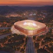Cele 15 stadioane din 5 orașe ce vor găzdui meciurile de la CM 2034 din Arabia Saudită / Foto: dezeen.com