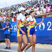 Ionela Cozmiuc și Gianina van Groningen, medaliate cu argint olimpic la Paris Foto: Raed Krishan (Vaires-sur-Marne)