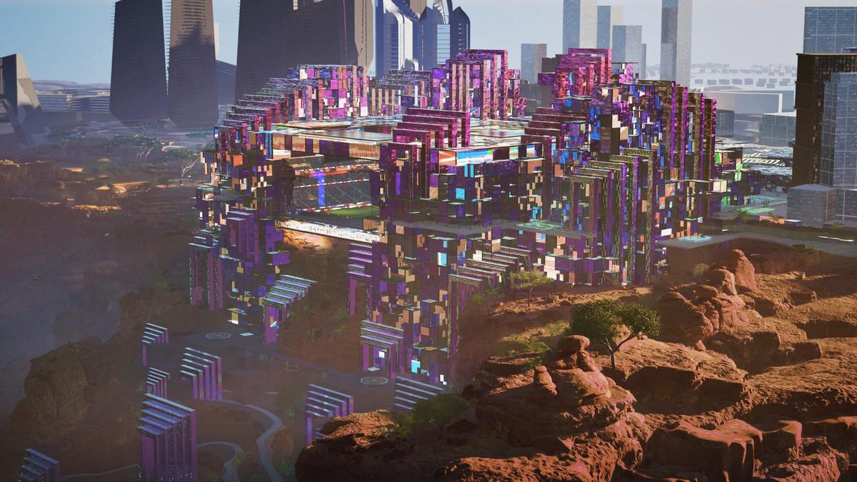 Proiectul SF saudit va înghiți sute de miliarde $ » Stadion futurist, situat la 350 metri de sol, accesibil cu lifturi ultrarapide și vehicule fără șofer + Neom răsare în orașul de 170 km ce acum nu există!