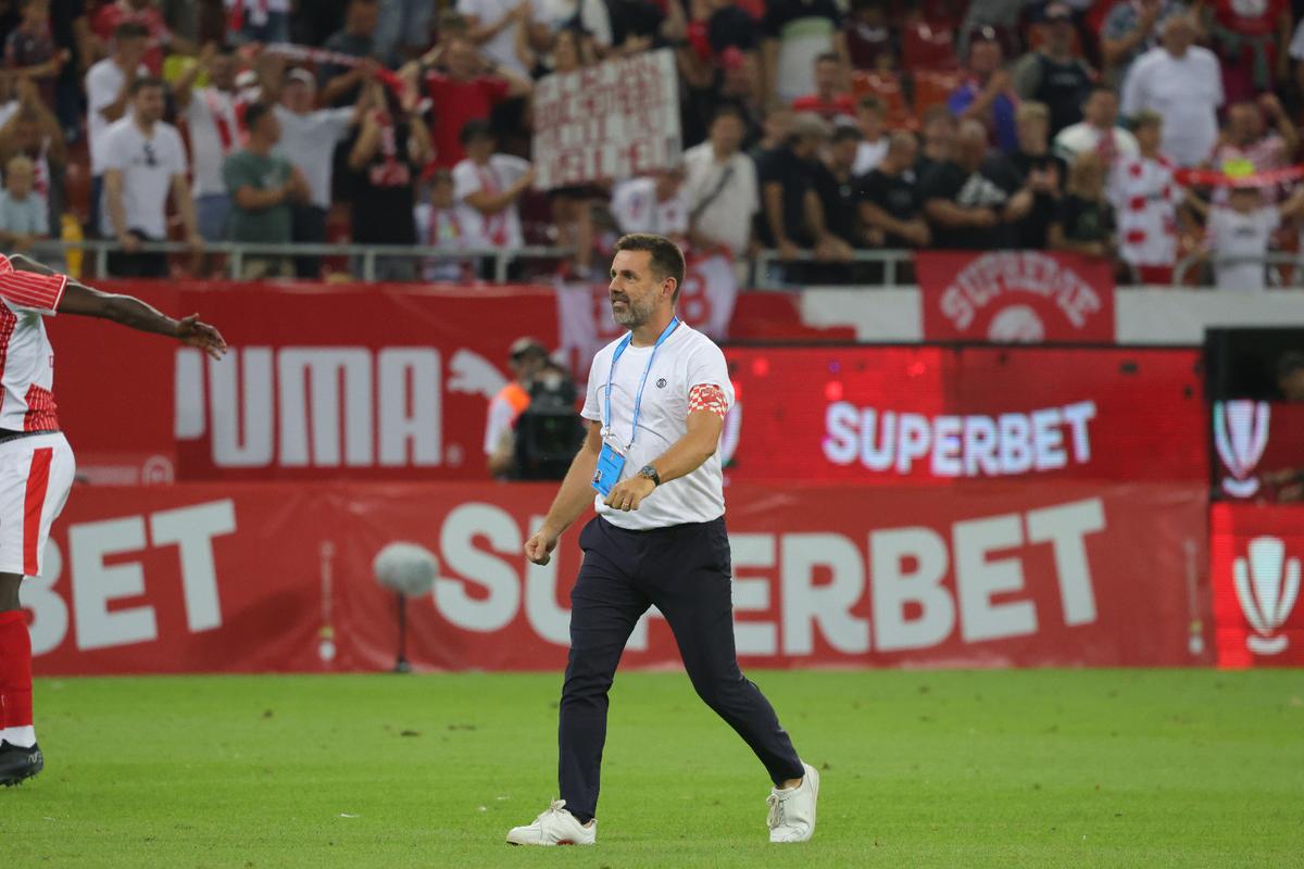 Bucuria celor de la Dinamo după victoria cu FCSB