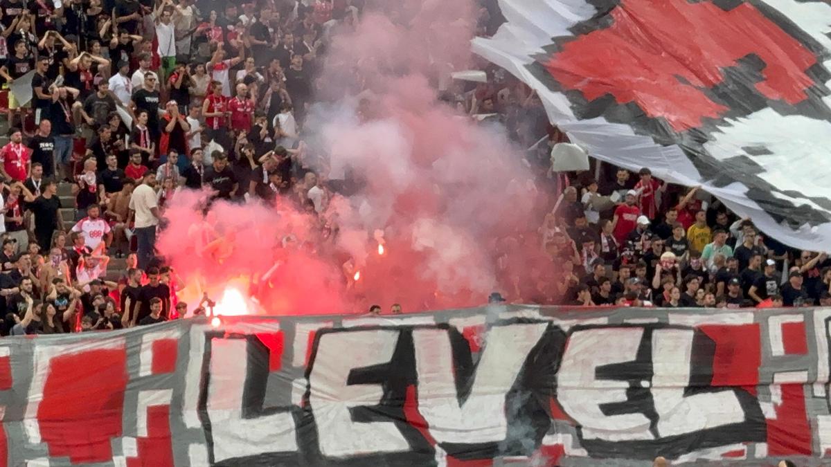 Scenografia fanilor dinamoviști la derby-ul cu FCSB / Foto: GSP