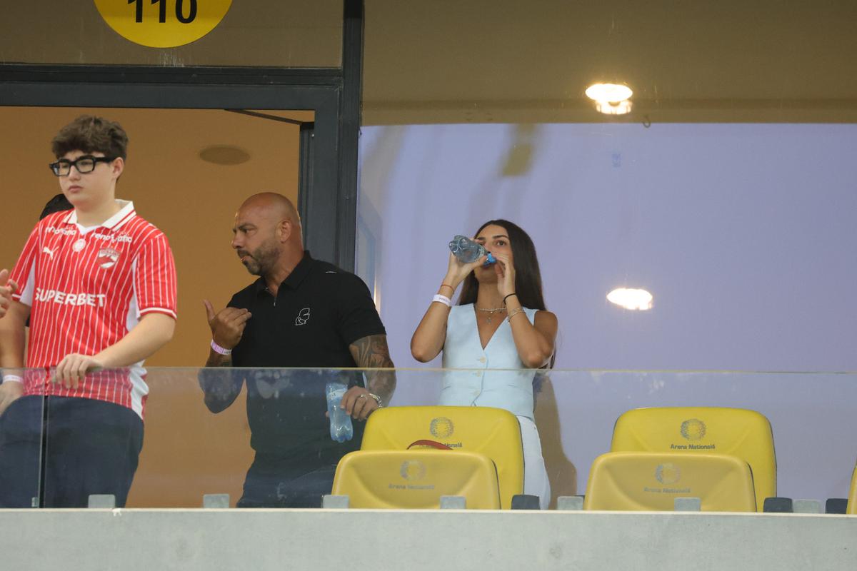 Giani Kiriță, alături de iubita sa, Maria, la Dinamo - FCSB