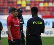 Jucătorii lui Dinamo și FCSB au ieșit pentru inspecția gazonului // Foto: Ionuț Iordache GSP