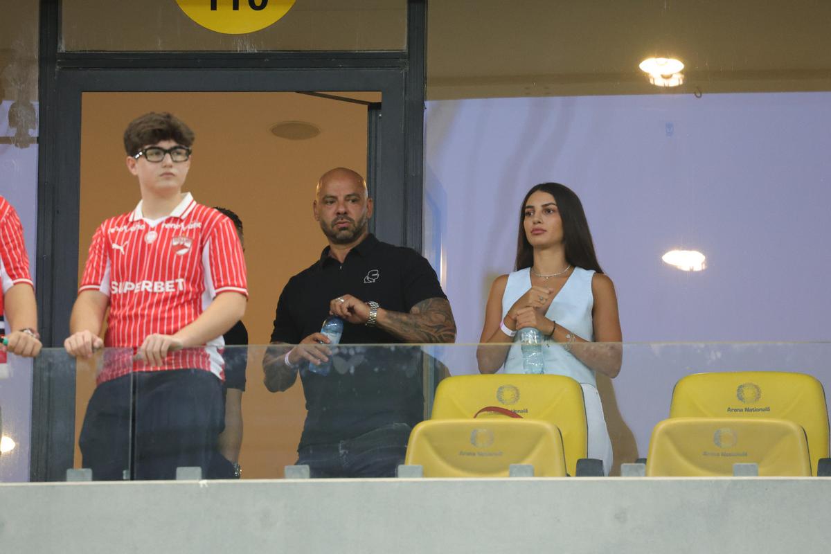 Giani Kiriță, alături de iubita sa, Maria, la Dinamo - FCSB
