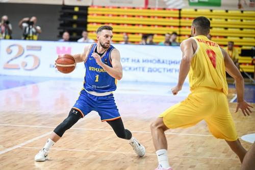 România, victorie împotriva Macedoniei de Nord, în precalificările Campionatului Mondial din 2027/Foto: fiba.basketball