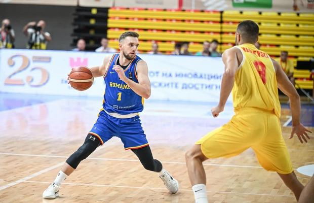 România, victorie importantă pe terenul Macedoniei, în precalificările Campionatului Mondial de Baschet din 2027