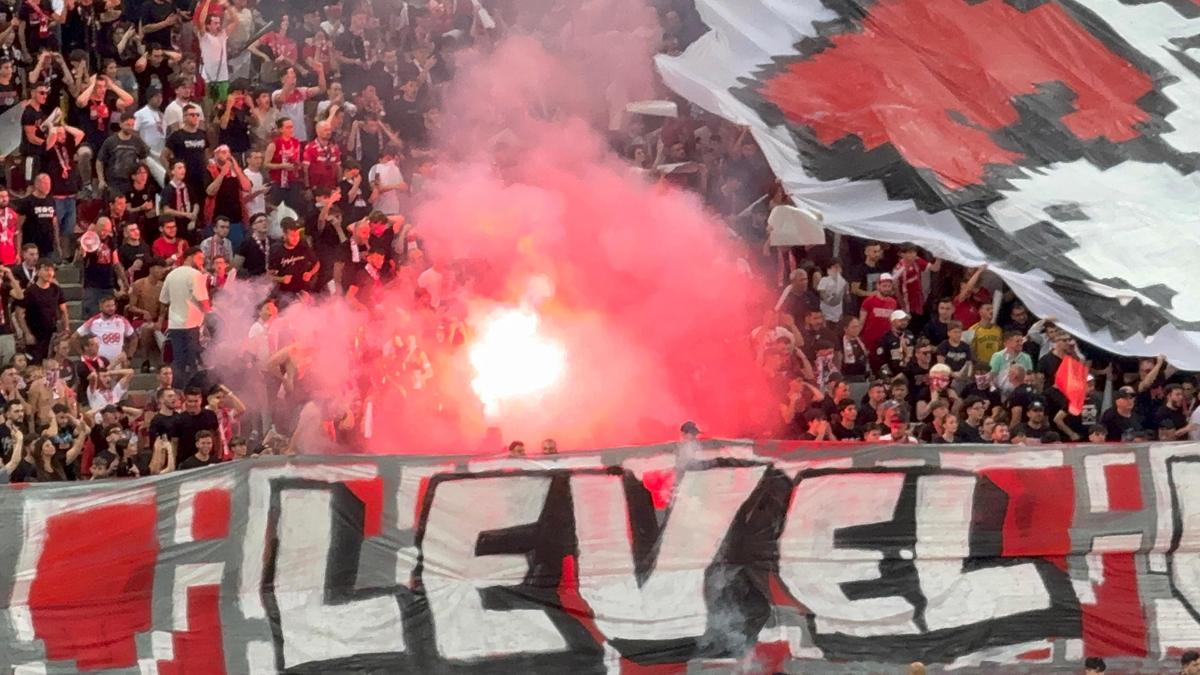 Scenografia fanilor dinamoviști la derby-ul cu FCSB / Foto: GSP