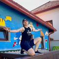 Eva Kerekes a pictat pereții fostei școli