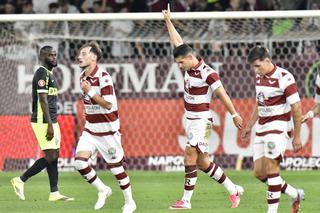 Rapid a făcut spectacol cu CFR Cluj și a urcat pe primul loc în Superliga » Dobre și Moruțan, cei mai buni jucători în derby