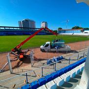 Stadionul Areni din Suceava / FOTO: Facebook @csmcetatea1932suceava