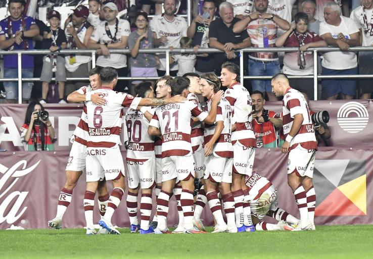 Bucurie gol Rapid, Imagini de la Rapid - CFR Cluj, etapa #3 Superliga // foto: Cristi Preda (GSP.ro)