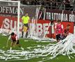 Fanii Rapidului au întârziat meciul cu CFR Cluj cu 6 minute » Imagini spectaculoase în Giulești